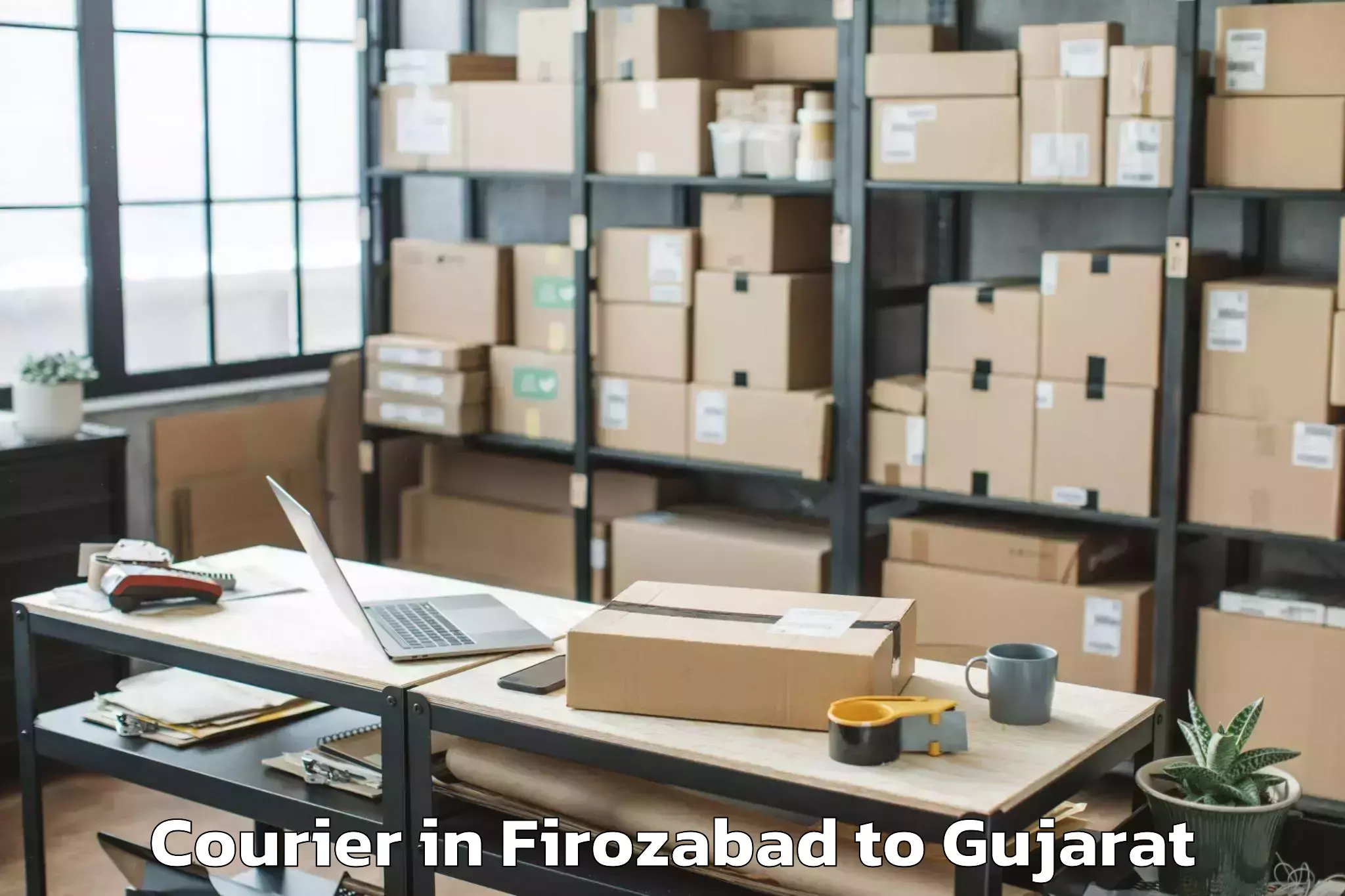 Book Firozabad to Gandevi Courier Online